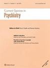 CURRENT OPINION IN PSYCHIATRY雜志封面